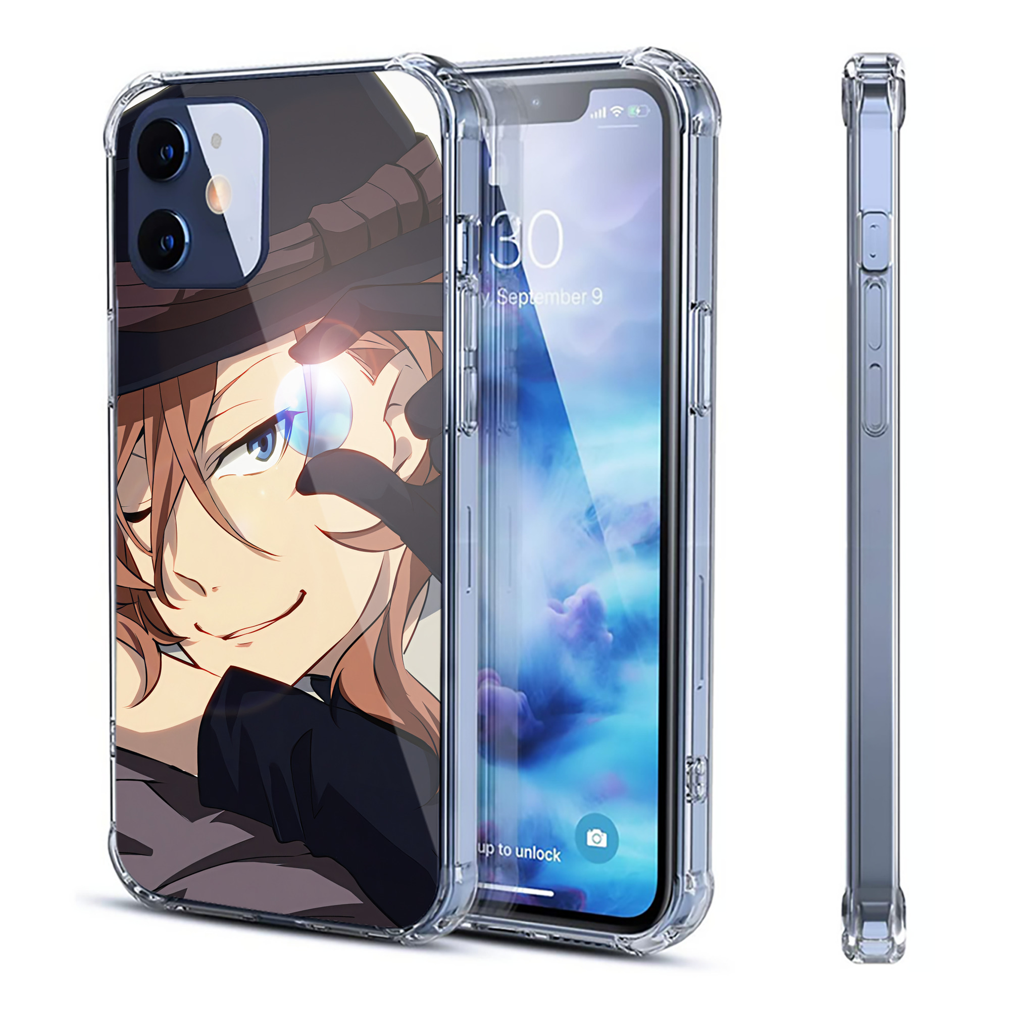 （画像用） 文豪ストレイドッグス Bungo Stray Dogs 【iPhone 12シリーズ対応】透明スマホケース（クリアソフトケース）